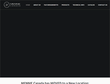Tablet Screenshot of menniecanada.com